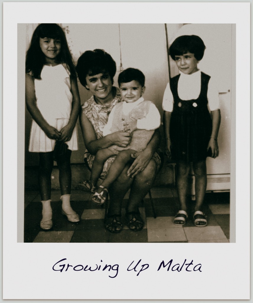 This is me with my family growing up in Malta.