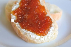 Bread with Butter and Grapefruit Marmalade